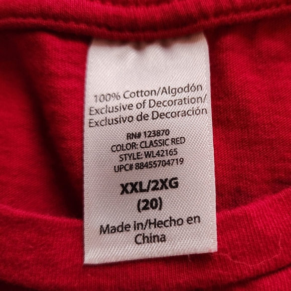 Red Long Sleeves Christmas 🎄 T-shirt size - Picture 4 of 4